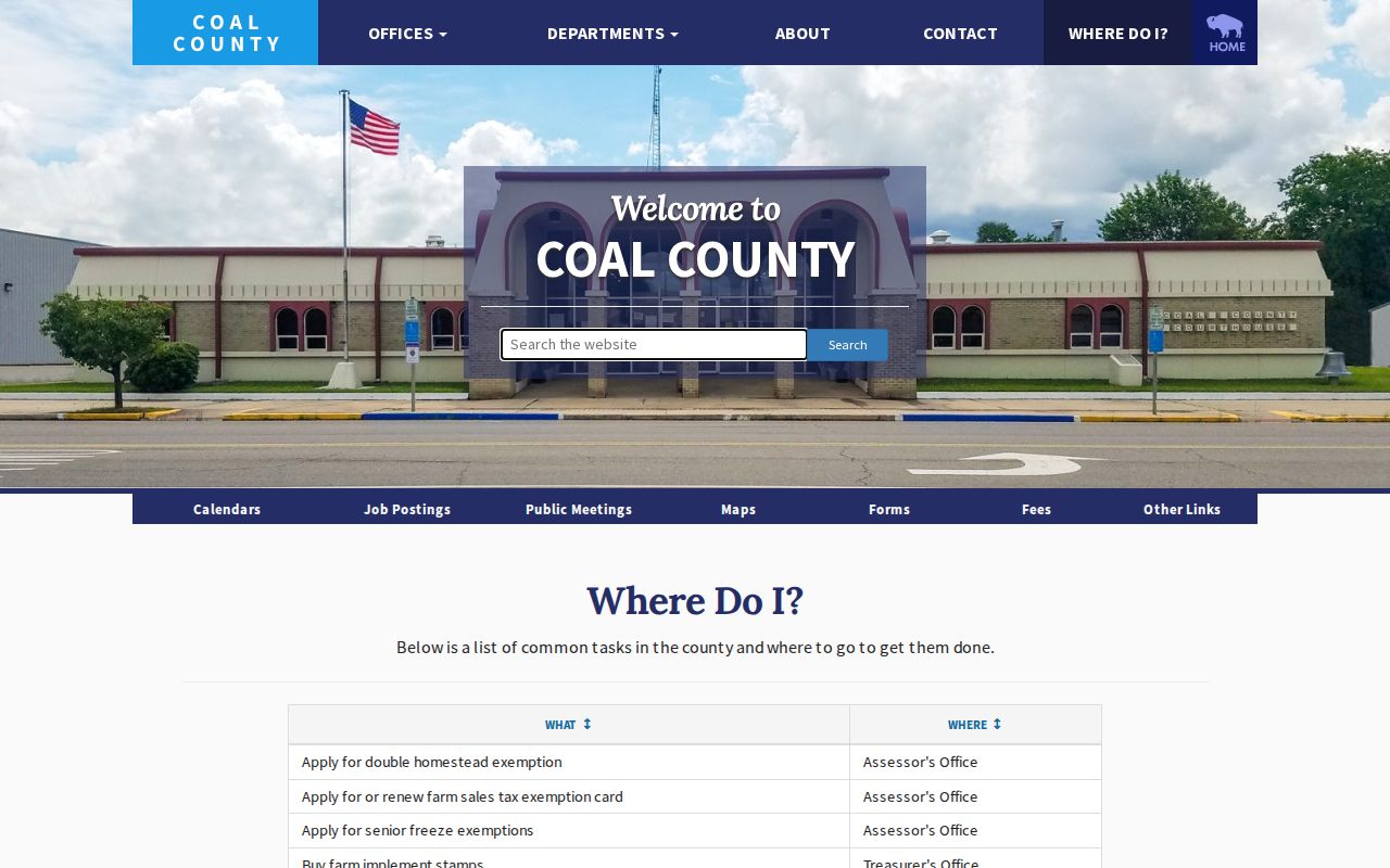 Coal County warrant lookup court routing source