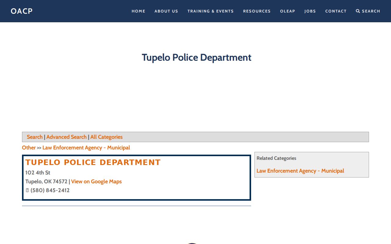 Tupelo warrant records police contact source